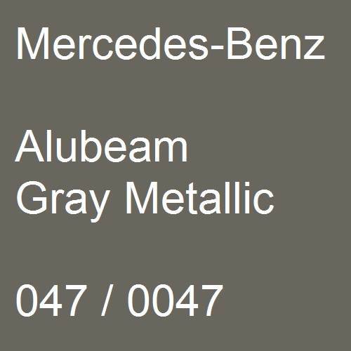 Mercedes-Benz, Alubeam Gray Metallic, 047 / 0047.